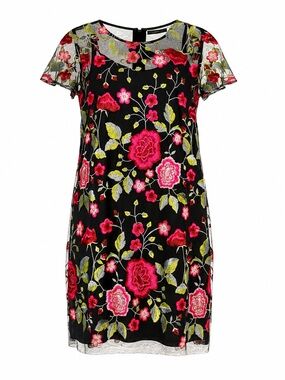 Embroidered Floral Dress Size 10 Romantic Cottagecore Wedding Guest Garden Party